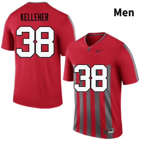 Ohio State Buckeyes Logan Kelleher Men's #38 Throwback Game Stitched College Football Jersey